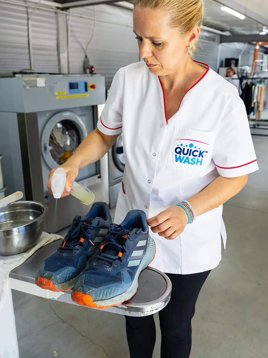 Professional sneaker cleaning at QuickWash